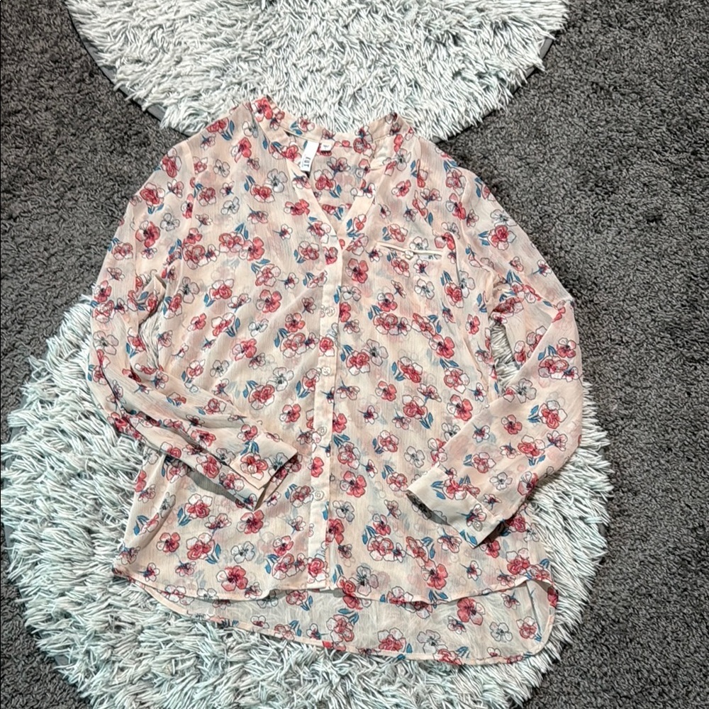 Kut from the Kloth Floral Blouse Size Large